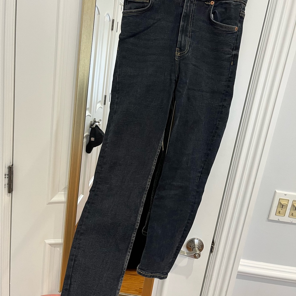 ZARA black high waisted skinny jeans